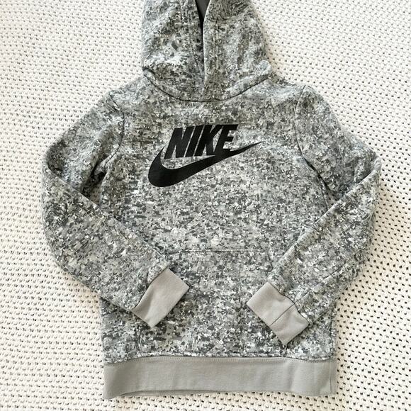 Nike Club HBR Digital Gray Camouflage Print Hoodie Sweatpant Jogger Sets 3-4 - Picture 4 of 11